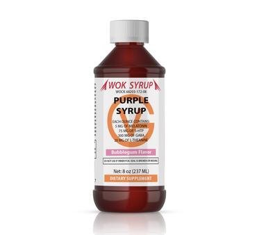 Wok Syrup Kopen - Purple Bubblegum Flavor